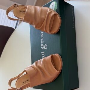 Paul Green Camel Open-Toe Sandals